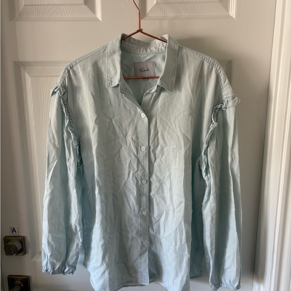 Rails Willow chambray shirt in a light vintage wash Size M - Picture 3 of 7